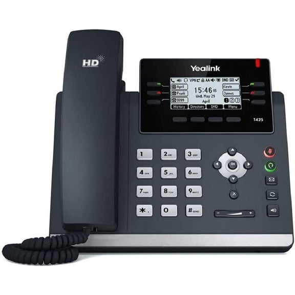 Restored Yealink SIP-T42S IP Phone, 2.7-Inch Graphical Display Dual-Port Gigabit Ethernet (Refurbished)