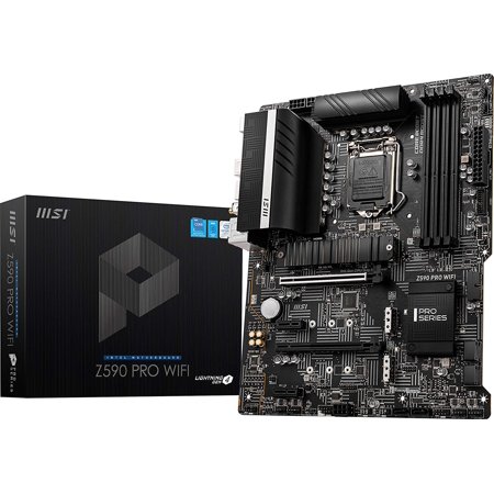 Restored Z590 PRO WIFI ProSeries Motherboard ATX LGA 1200 Socket DDR4 M.2 Slots (Refurbished)