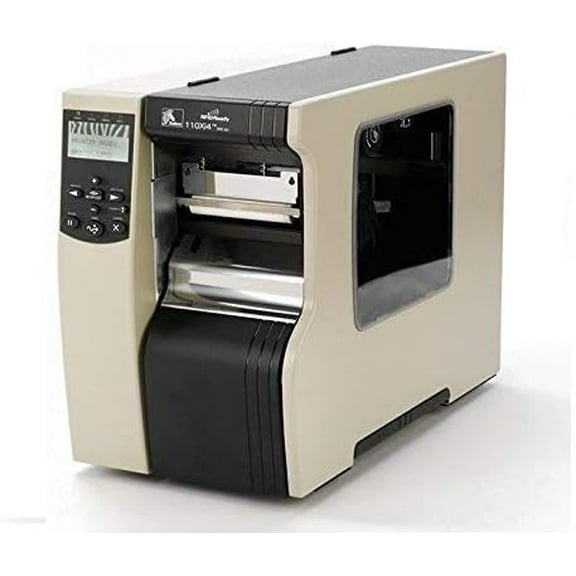 Restored Zebra 110Xi4 4" Thermal Transfer/Direct Thermal Printer, RFID Ready, 203 DPI, USB/Serial/Parallel/Ethernet – Model 112-801-00100 (Refurbished)