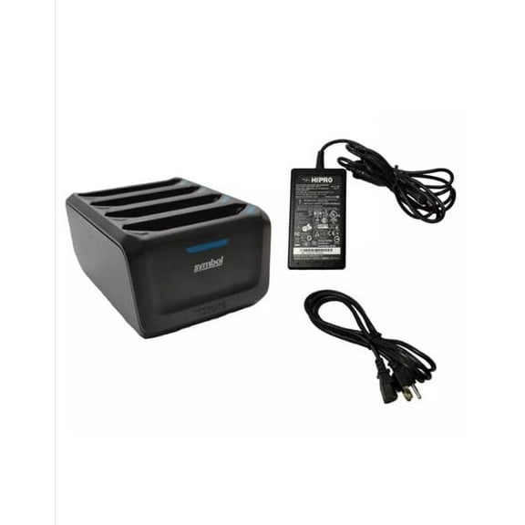 Restored Zebra 4-Slot Battery Charger SAC-TC7X-4BTYC1 for TC70/TC75/TC77 w/ Power Supply (Refurbished)
