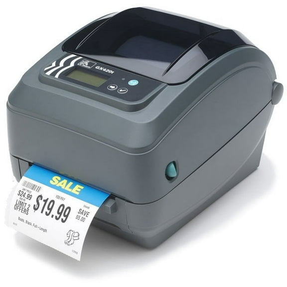 Restored Zebra GX420t Barcode Mobile Printer 203 DPI, Thermal Printer with Ethernet, Parallel, Serial, USB Connectivity, GX42-102410-000 (Refurbished)