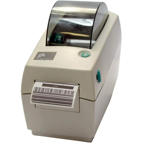Restored Zebra LP2824 Plus Thermal Printer 2-inch Label / Receipt Printer (Model 282P-201210-000) – 203 dpi, USB/Serial, Compact Desktop (Refurbished)