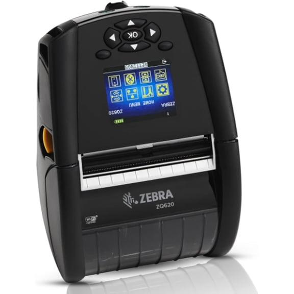 Restored Zebra ZQ620 Portable Thermal Printer with Rechargeable Battery, Bluetooth & USB Connectivity, 203 dpi, P/N: ZQ62-AUWB101-W1Z (Refurbished)