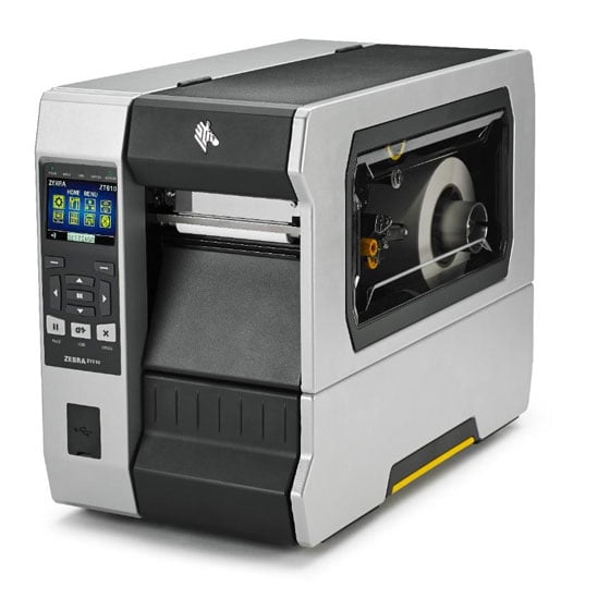 Restored Zebra ZT610 4-Inch Industrial Thermal Transfer & Direct Thermal Label Printer – 600 dpi, USB, Serial, Ethernet, High-Resolution, P/N; ZT61046-T010100Z (Refurbished)