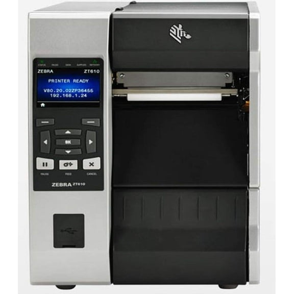 Restored Zebra ZT610 Industrial Label Printer 4Inch, Up to 600dpi, 14ips, Direct Thermal/Thermal Transfer - (ZT61046T010100Z) (Refurbished)