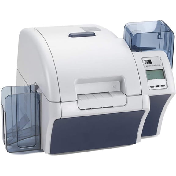 Restored Zebra ZXP8 Z82-0M0C0000US00 Dual-Sided Retransfer ID Card Printer – Magnetic Encoding, USB/Ethernet, High-Resolution (P/N: Z82-0M0C0000US00)