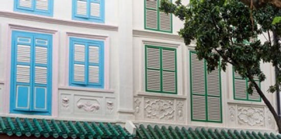 building in Chinatown Singapore Canvas Art - Panoramic Images (24 x 12)