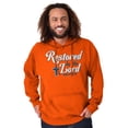 thumbnail image 1 of Restored by the Lord Christian Hoodie Sweatshirt Women Men Brisco Brands S, 1 of 5