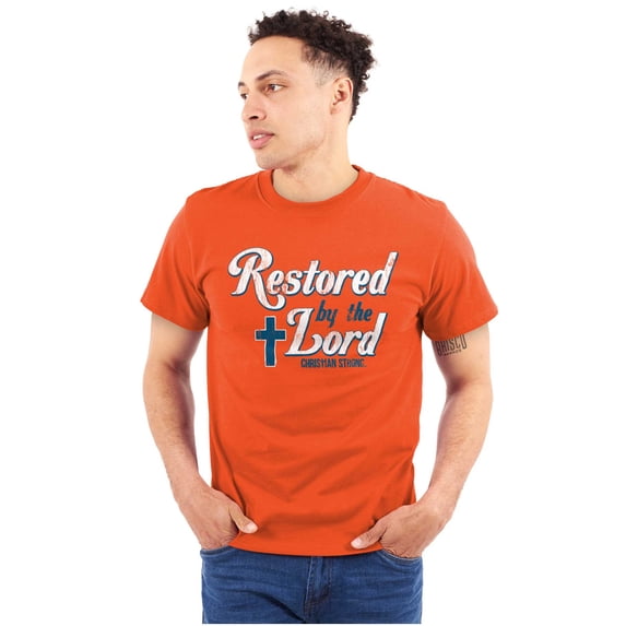 Christian Loved by The Lord Plus Size Crewneck Graphic Tee Shirt Brisco Brands 2X