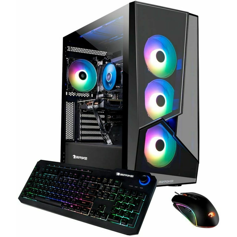 Restored iBuyPower G259A663 Slate MR i5-11400F 2.6GHz NVIDIA GeForce GT  1030 2GB 8GB RAM 512GB SSD Win 10 Home or higher Black (Refurbished)