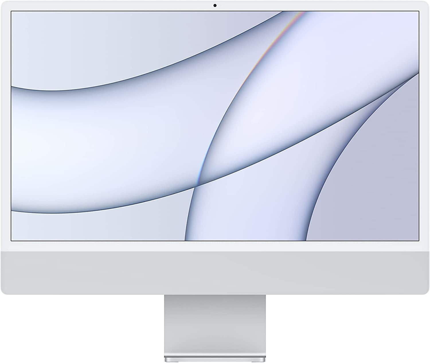 Restored iMac 24" with Retina 4.5K Display, M1 Chip with 8-Core CPU and 8-Core GPU, 8GB Memory, 256GB SSD, Gigabit Ethernet, Silver, Mid 2021 (Refurbished)