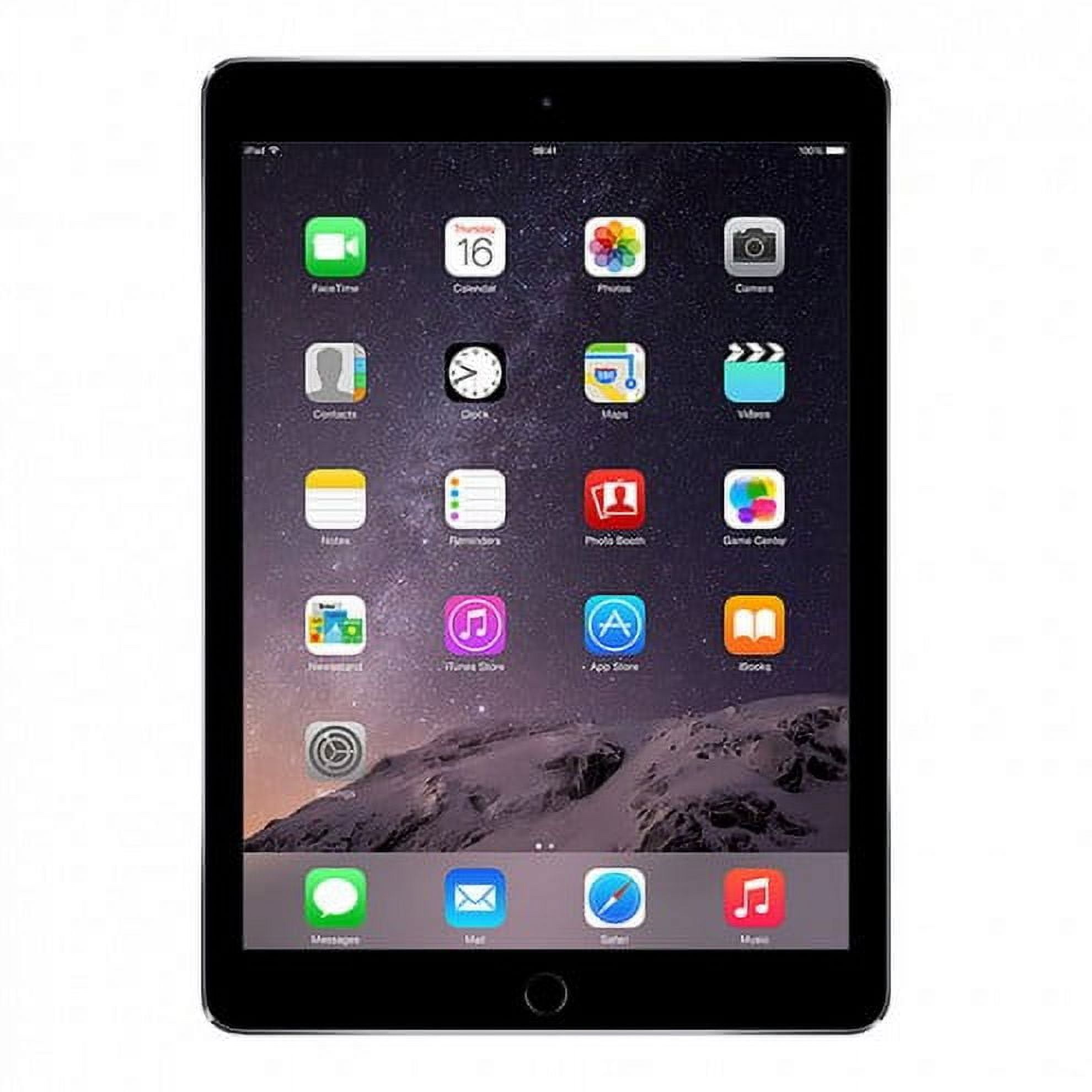 Restored iPad Air 2 WiFi Space Gray 128GB (MGTX2LL/A)(2014) (Refurbished)