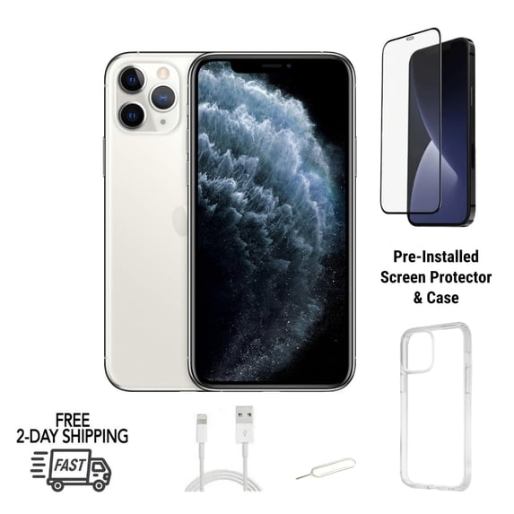 Restored Apple iPhone 11 Pro (Unlocked) 256GB, Silver (A2160) with 3046 mAh Battery and 4 GB RAM