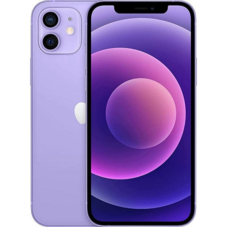 Restored iPhone 12 128GB Purple Fully Unlocked (Refurbished)