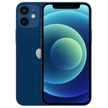 Restored iPhone 12 Mini AT&T 64GB Blue (Refurbished)