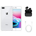 thumbnail image 1 of Pre-Owned iPhone 8 Plus (Fully Unlocked) 64GB Silver, with Wireless Earbuds (Good), 1 of 1
