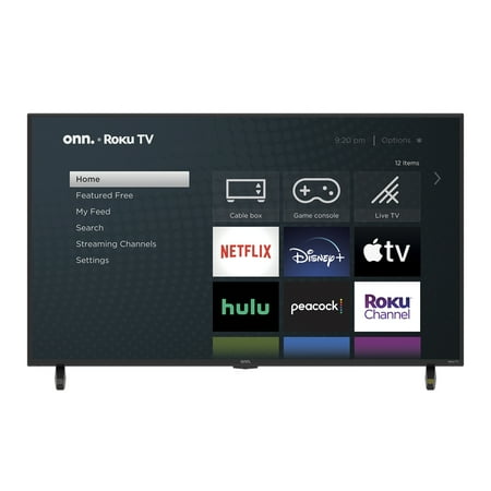 Restored onn. 43" Class 4K UHD LED Roku Smart TV HDR 100012584 (Refurbished)