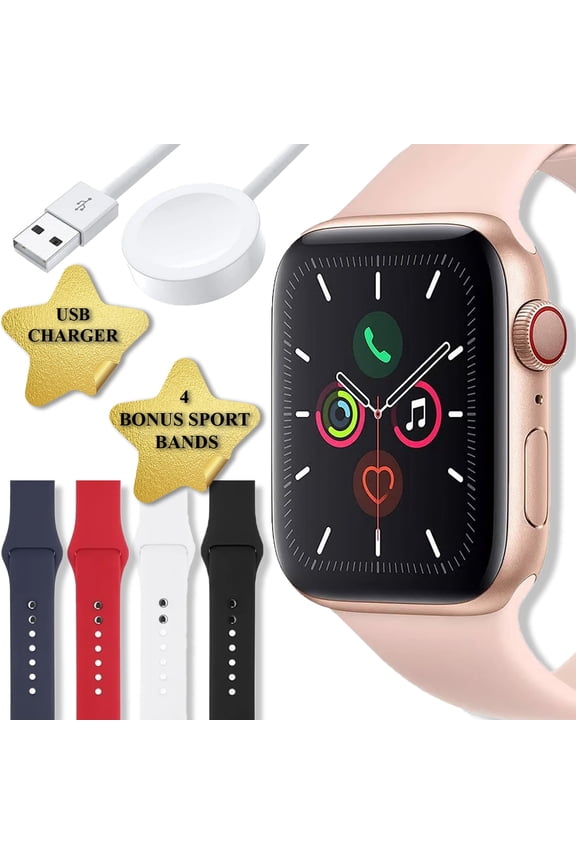 Pre-Owned RestoredApple Watch SE (GPS) + Cellular 40 mm Space Gray Aluminum Case with Black Sport Band