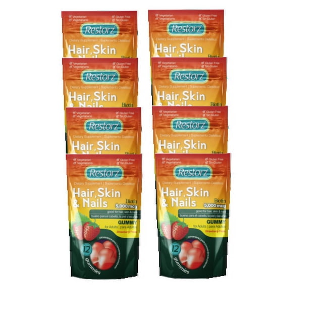 Restorz Hair, Skin & Nails with biotin Gummies