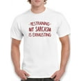 thumbnail image 1 of Restraining My Sarcasm T-Shirt Men -Smartprints Designs, Male x-Large, 1 of 4