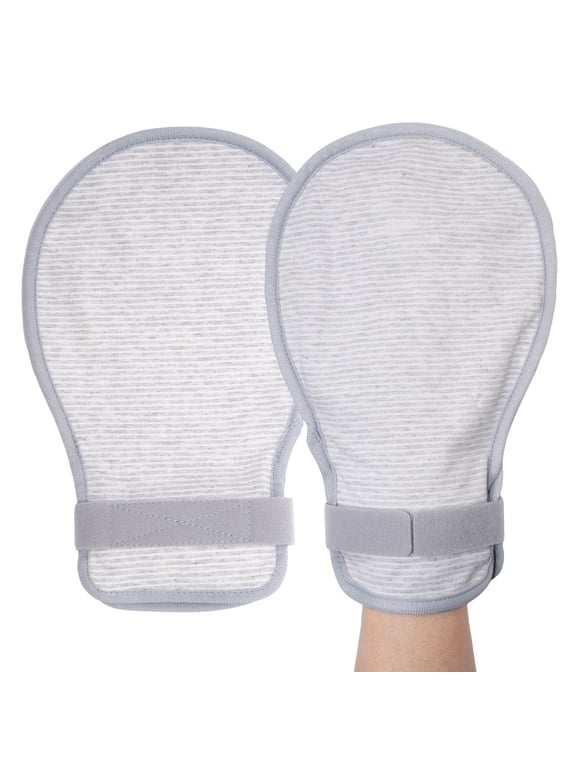 Restraint Gloves for Elderly,Anti Scratch Hand Mitts for Skin Picking Prevention