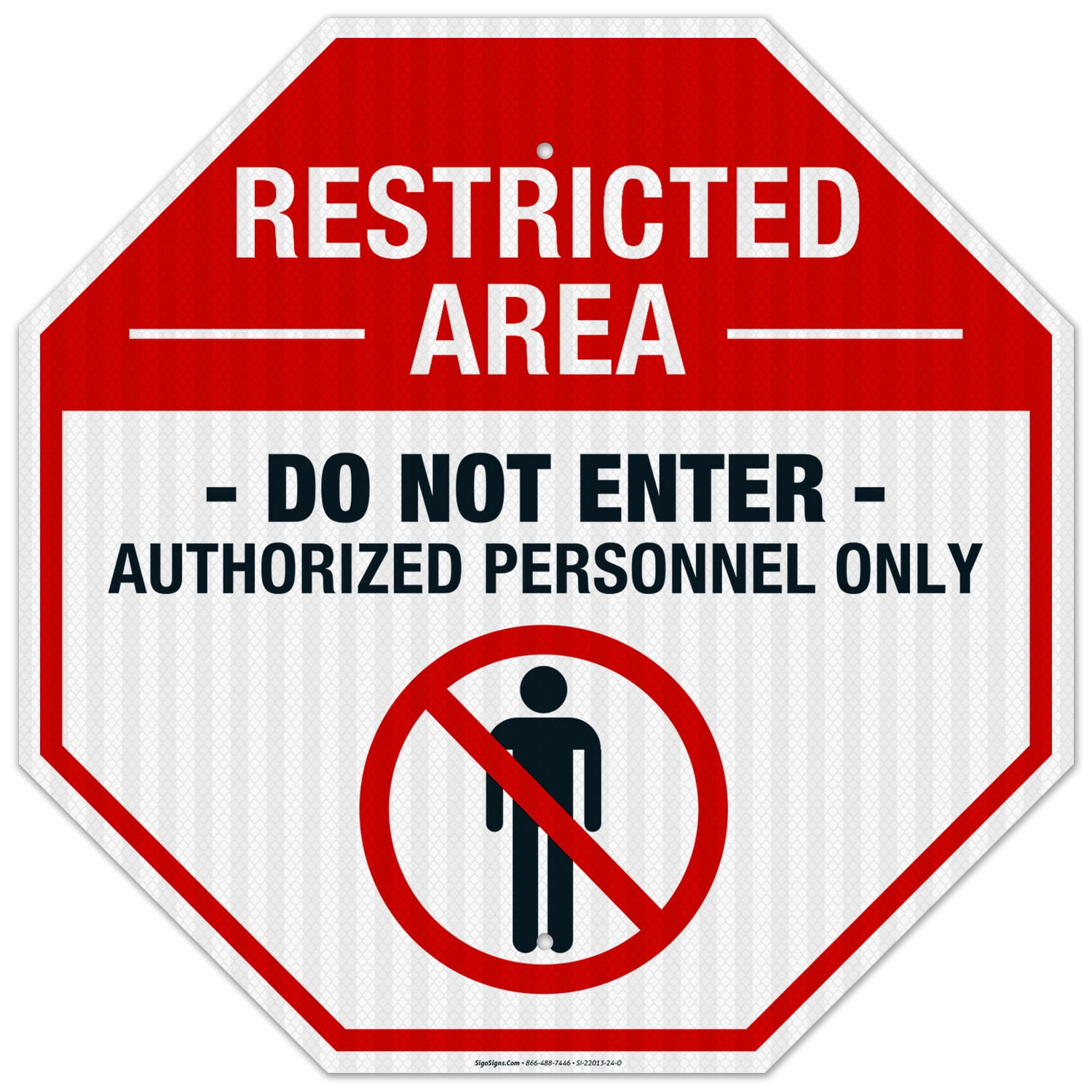Restricted Area Sign, Do Not Enter Authorized Personnel Only Sign ...