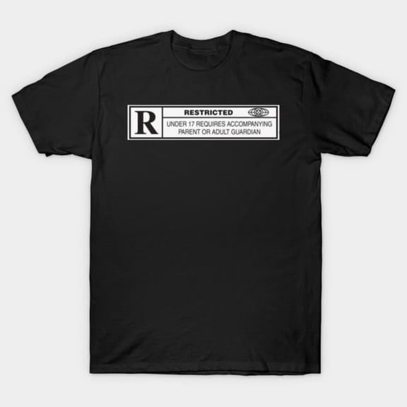 Restricted Rated R Movie Rating System MPAA Funny Adult Humor Graphic Unisex T-Shirt