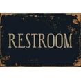 thumbnail image 1 of Restroom 1 8” x 12” Vintage Aluminum Retro Metal Sign VS506, 1 of 5