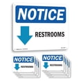 thumbnail image 1 of Restroom [Down Arrow] OSHA Notice Aluminum Sign 24 Inch x 18 Inch - 10 Pack, 1 of 8