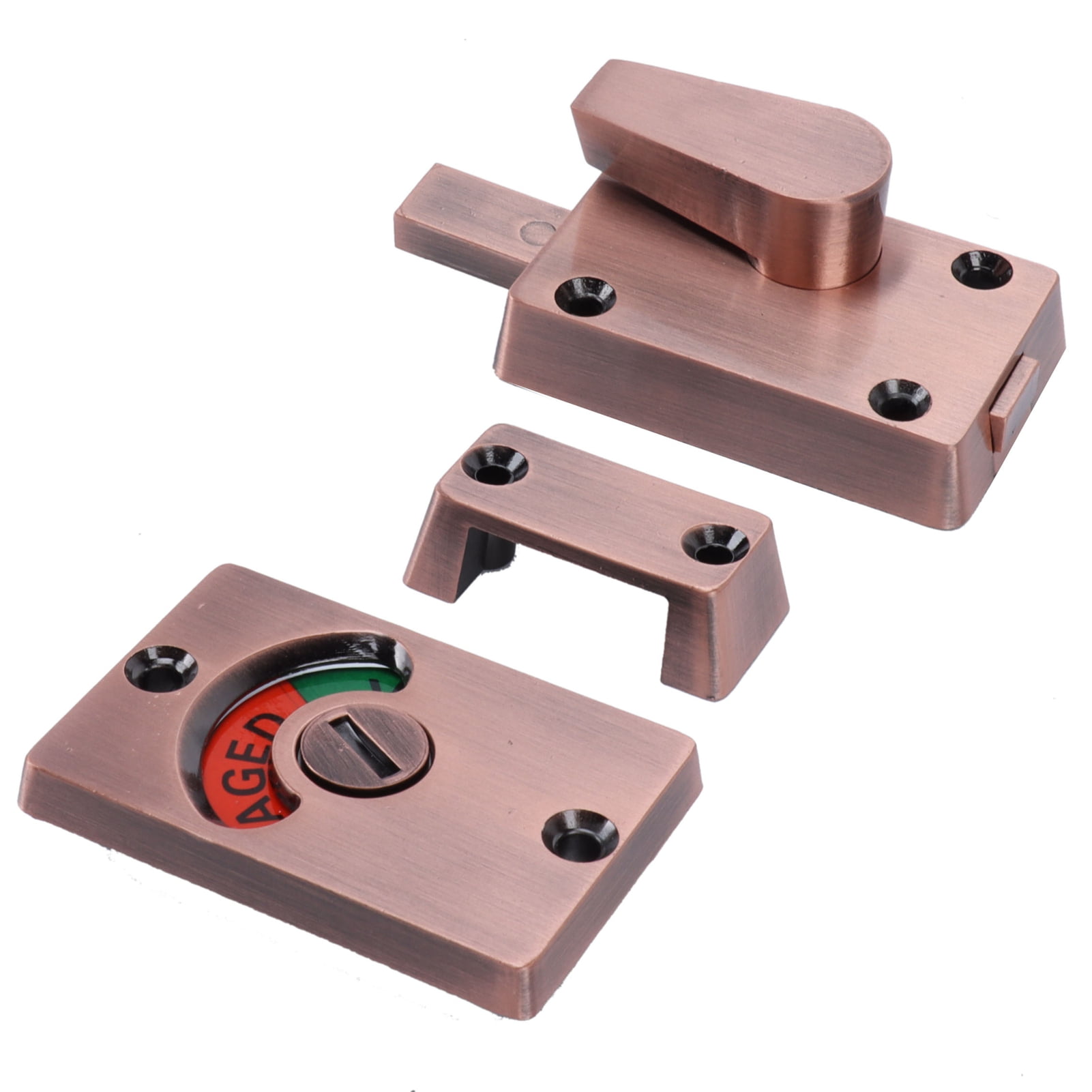 Restroom Partition Door Lock with Handle and Indicator Bolt for Public