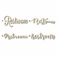 thumbnail image 1 of Restroom Sign Unfinished Wood Cutout Home Decor DIY Option 2- 16" Wide / 1/8", 1 of 3
