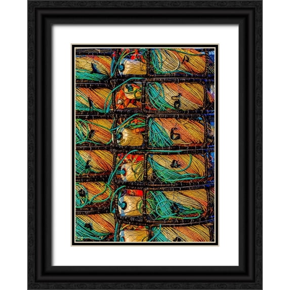 Restuccia, Joe III 18x24 Black Ornate Wood Framed with Double Matting Museum Art Print Titled - California-USA-Crescent City-Crescent City Marina