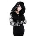 thumbnail image 1 of Restyle Gothic Lunar Hoodie with Moon Phases, S, 1 of 7