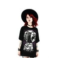 thumbnail image 1 of Restyle Morbid Cat Gothic Oversized T Shirt, Black (Large), 1 of 1