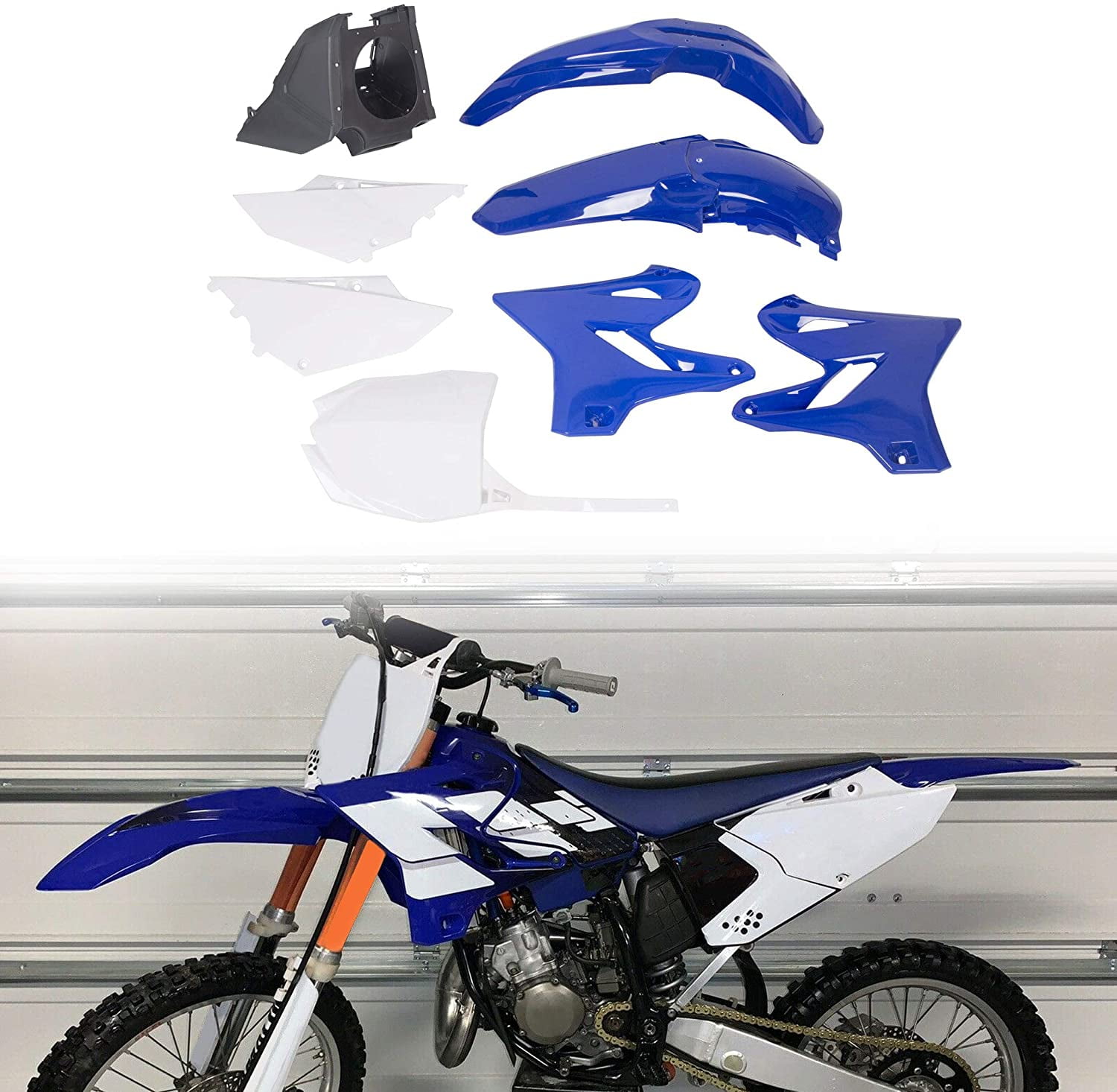 NEW Black Restyle Plastic Fairing Body kit For 96- 01 Yamaha YZ125