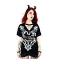 thumbnail image 1 of Restyle Witchcraft Gothic V-Neck with Choker Shirt, Black (XXXL), 1 of 1