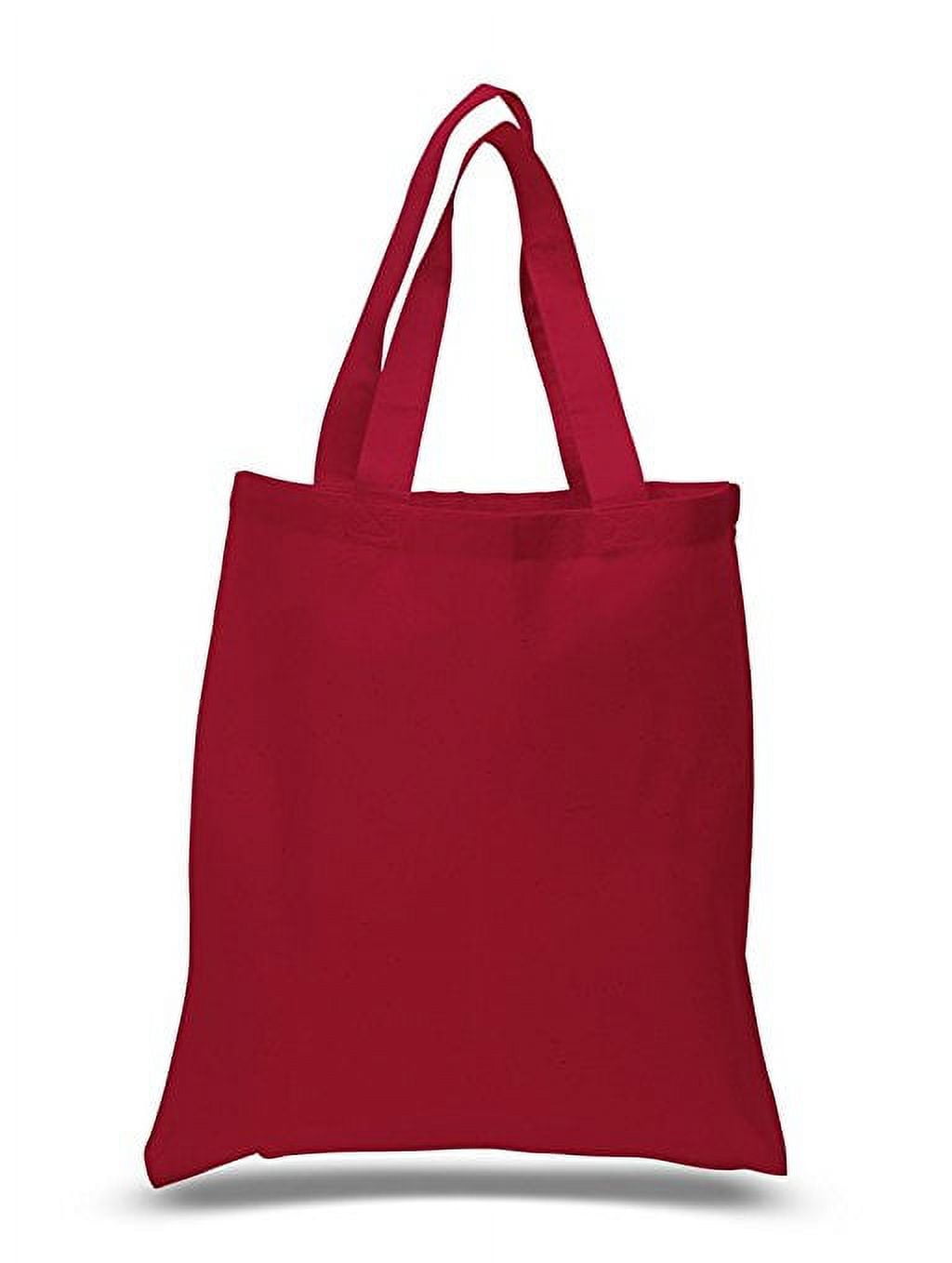 Resuable Blank Tote Bags for DIY, Art & Crafts, Decorations Set of 24 (Red)  
