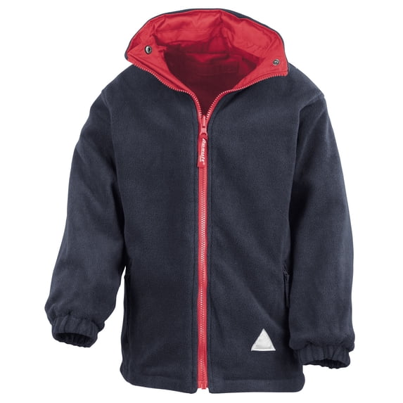 Result Boys/Girls Reversible Storm Stuff Anti Pilling Fleece Waterproof Jacket