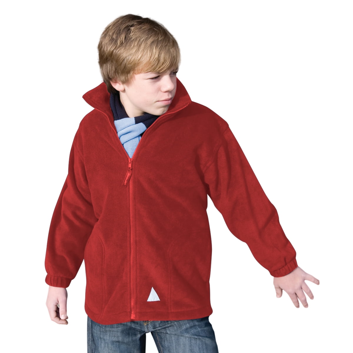 Childrens red hotsell fleece jacket