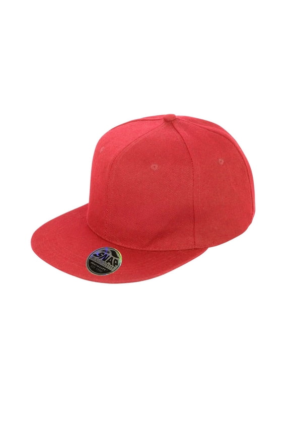 Core Bronx Original Flat Peak Snapback Solid Color Cap (Pack of 2)