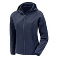 thumbnail image 1 of Result Genuine Recycled Womens Hooded 3 Layer Printable Soft Shell Jacket, 1 of 4