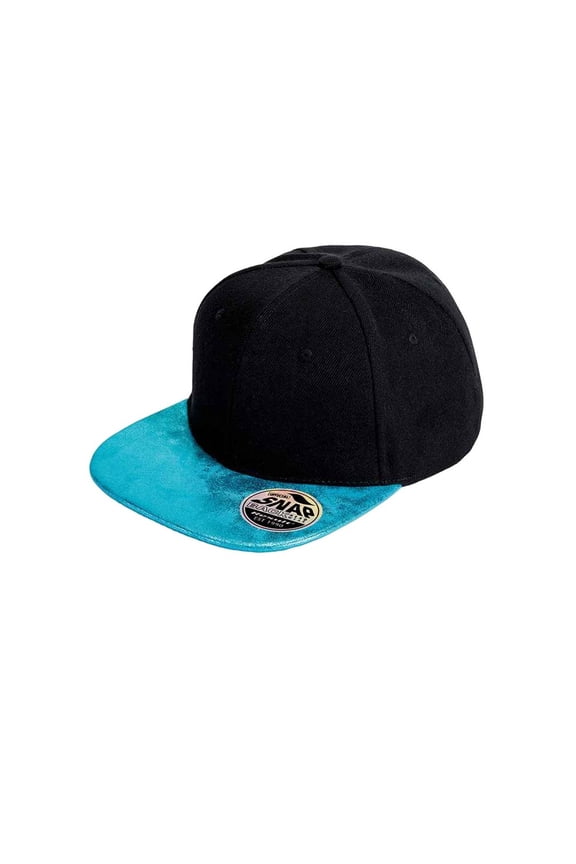 Adult Bronx Glitter Flat Peak Snapback Cap