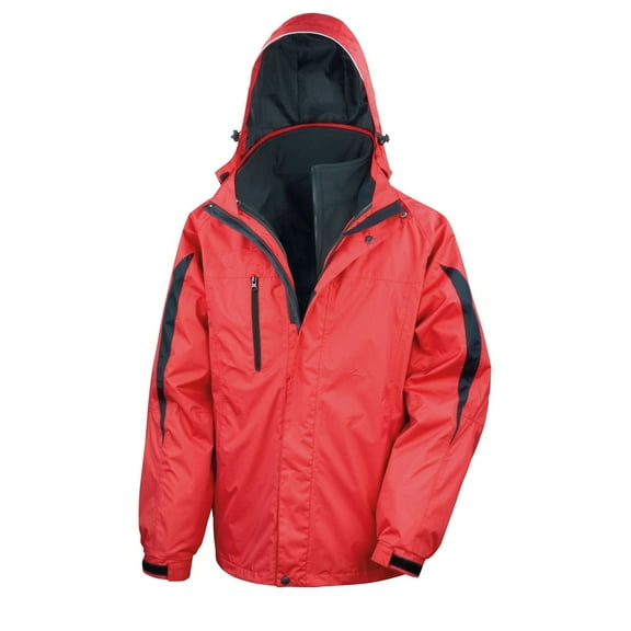 Result Mens 3 In 1 Softshell Waterproof Journey Jacket With Hood