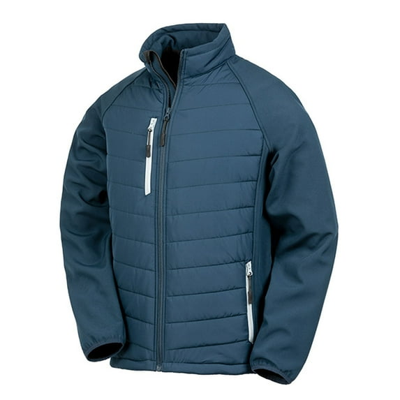 Result Mens Black Compass Padded Soft Shell Jacket