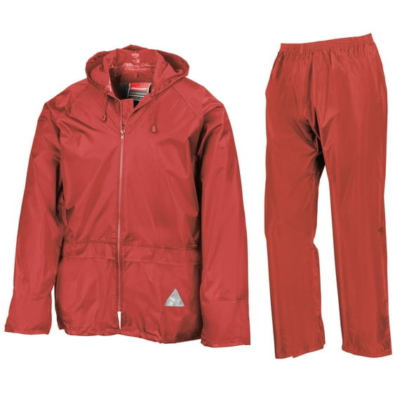 Result Mens Heavyweight Waterproof Rain Suit Jacket & Trouser Suit