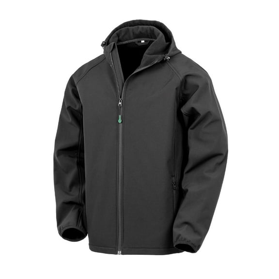 Result Mens Hooded 3 Layer Recycled Soft Shell Jacket