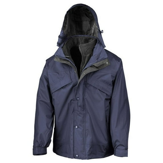 Result Mens Zip And Clip Waterproof 3 in 1 Jacket