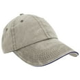 thumbnail image 1 of Result Washed Fine Line Cotton Baseball Cap With Sandwich Peak, 1 of 4