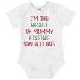 thumbnail image 1 of Result of Mommy Kissing Santa Claus Romper Boys or Girls Infant Baby Brisco Brands 12M, 1 of 7