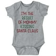thumbnail image 1 of Result of Mommy Kissing Santa Claus Romper Boys or Girls Infant Baby Brisco Brands 12M, 1 of 6